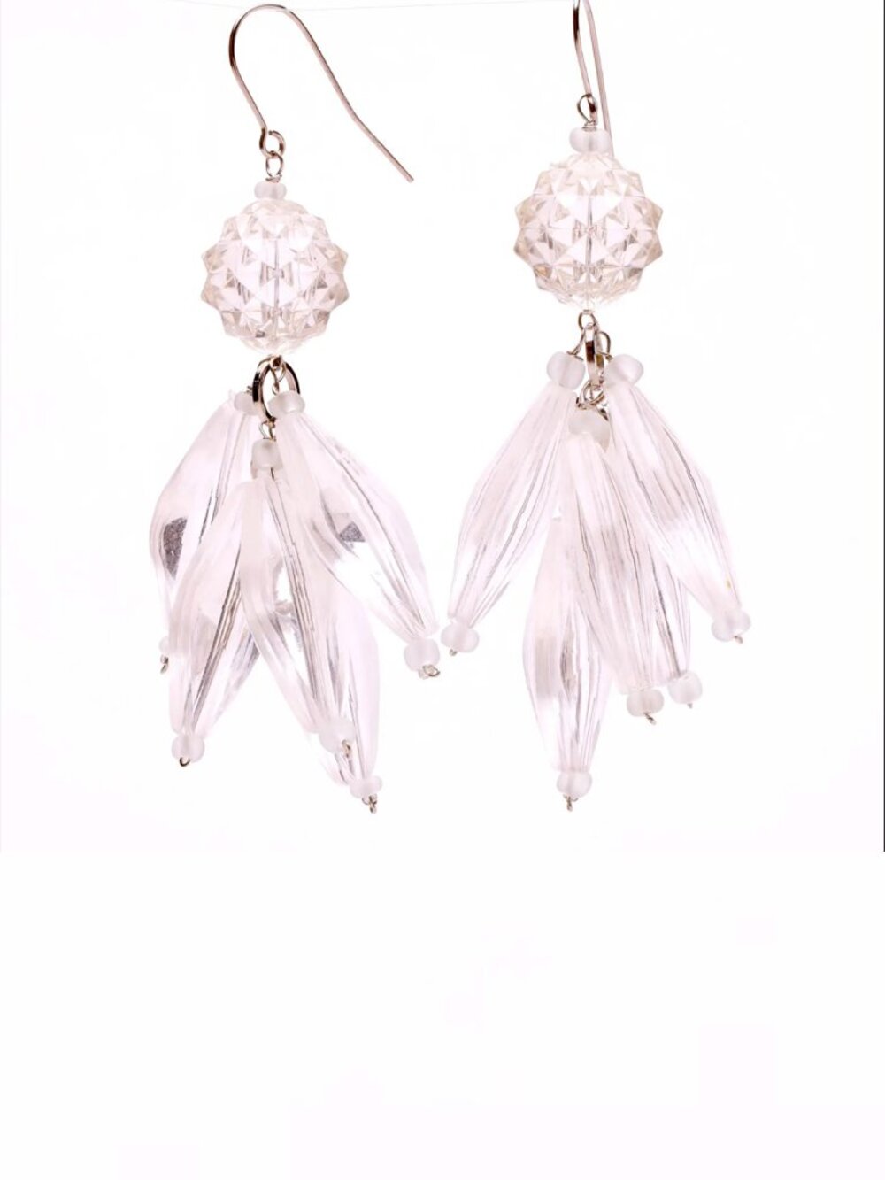 Oversized Lightweight Faux CrystalStatement Earrings – Bold, Comfortable Dangles - Picture 4 of 5